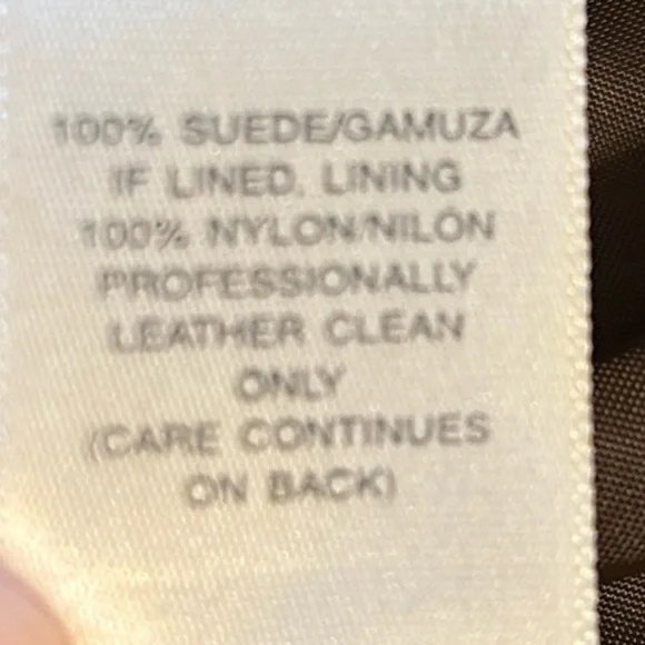 Suede Leather Chocolate Brown Blouson Full Zip Pockets Lined Jacket MP - Picture 6 of 16